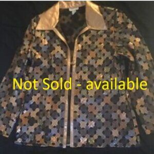 Free Shipping Multi-colored leather NATTO jacket (or can be used over camisole)